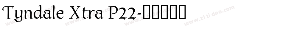 Tyndale Xtra P22字体转换